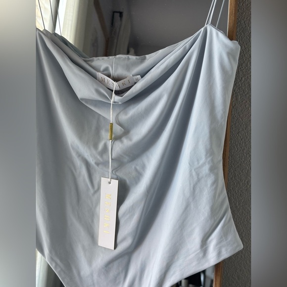 NWT Meshki Leila Baby Blue bodysuit - Picture 2 of 5